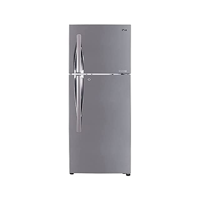 LG 260 L 2 Star Frost-Free Smart Inverter Double-Door Refrigerator (GL-T292RPZY, Shiny Steel, Convertible with Door Cooling+)