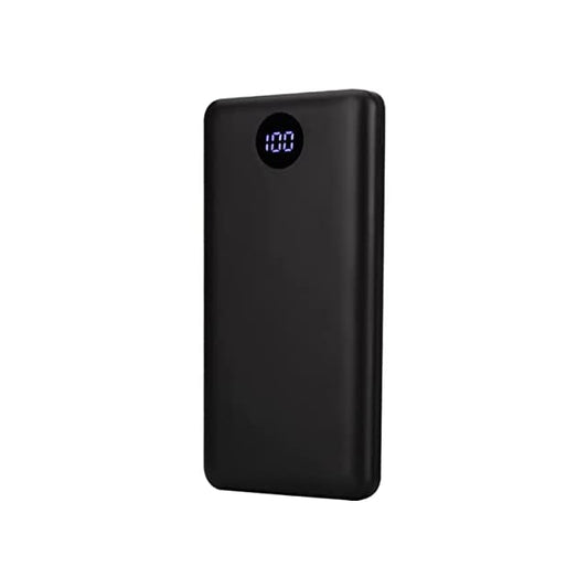 I KALL 10000 mAh Digital Display Lithium Polymer Power Bank with Dual Input and Dual Output (Fast Charging, IKPB10D) (Black)
