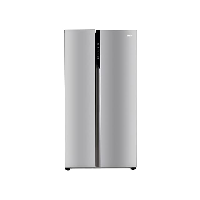Haier 570 L with Inverter Side by Side Refrigerator (HRF-622SS, Shiny Steel (silver)