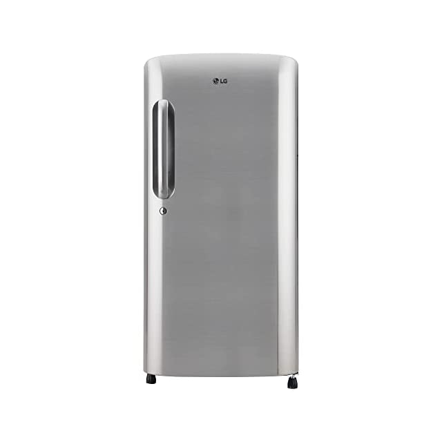 LG 190 L 3 Star Direct-Cool Single Door Refrigerator (GL-B201APZD, Shiny Steel, Fast Ice Making)