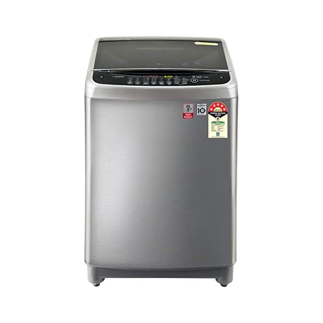 LG 8.0 Kg 5 Star Smart Inverter Fully-Automatic Top Loading Washing Machine (T80SJSS1Z, Free Silver, Jet Spray+)