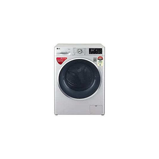 LG 8 KG Fully Automatic Front Load Washing Machine and Dryer (Silver,FHT1408ZNL)