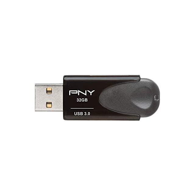 PNY Turbo Attaché 4 USB 3.0 32GB Pen Drive, Black & Brown