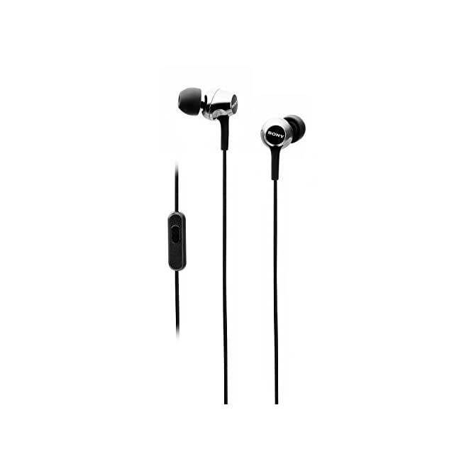 Sony MDR-EX255AP Wired in Ear Headphone with Mic (Black)
