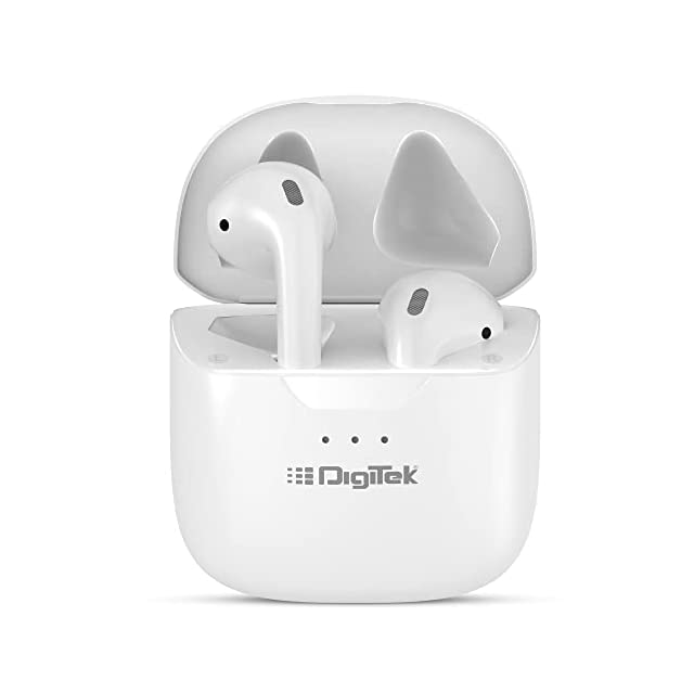 DIGITEK® Soul-Bud in-Ear True Wireless Earphone (TWS) with Premium Deep Bass, Bluetooth 5.1, Up to 4 Hours Playtime Time, in-Built Mic, and LED Indicators (DTWS 005)