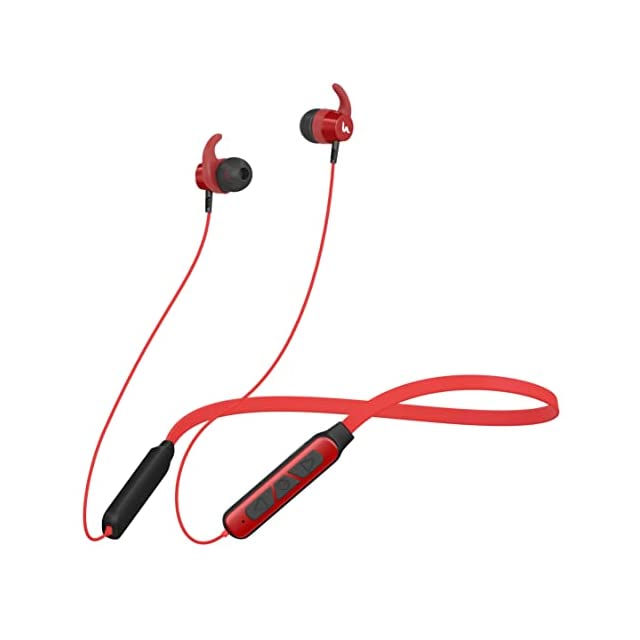 UBON Bluetooth Earphone CL-4070 Up Beat Series , In-Ear Wireless Neckband with Inbuilt Mic, Up to 20 Hours Playtime, Magnetic Earbuds, 10mm Driver, v5.0 Bluetooth Headset For Running, Gyming & Travelling (Red)