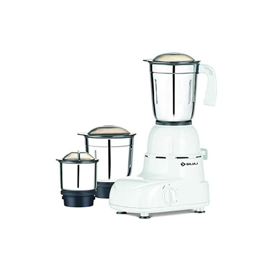 Bajaj Glory 500-Watt Mixer Grinder with 3 Jars (White)
