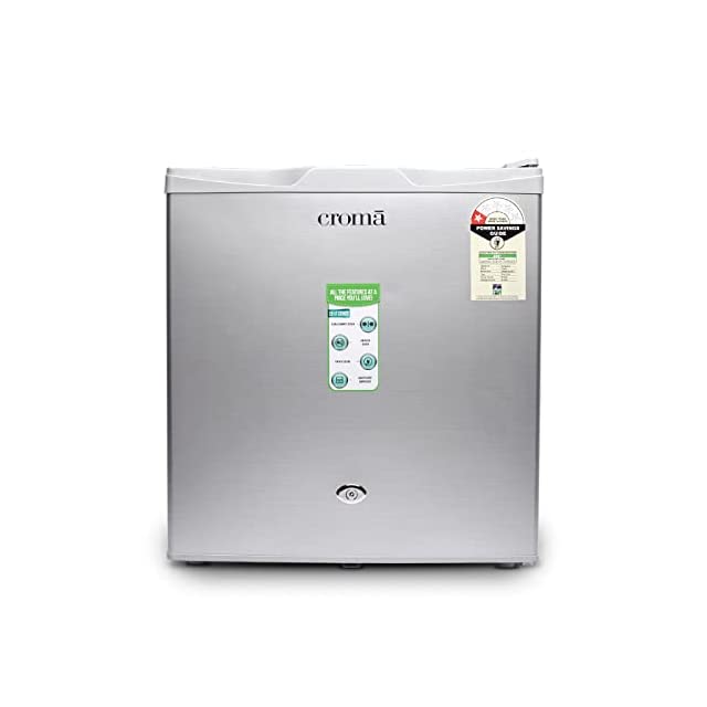 Croma 50 L Direct Cool Single Door Refrigerator (CRAR0218, Silver)