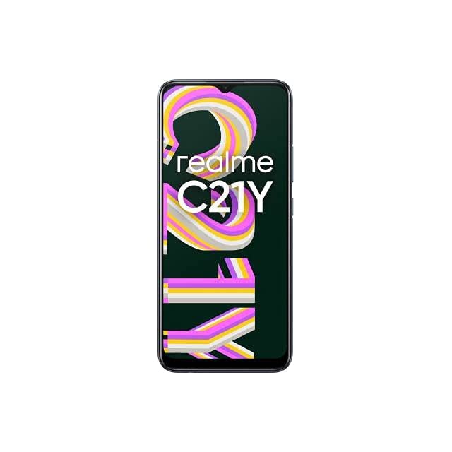 realme C21Y (Cross Black, 3GB RAM, 32GB Storage), Medium