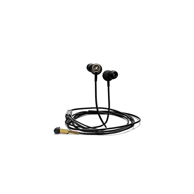 Marshall 4090940 Mode EQ Wired in Ear Headphone with Mic (Black/Brass)