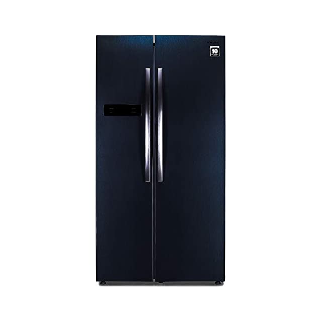 Panasonic 584 L Frost-Free Side-By-Side Refrigerator (NR-BS60MHX1, Dark Grey Steel)