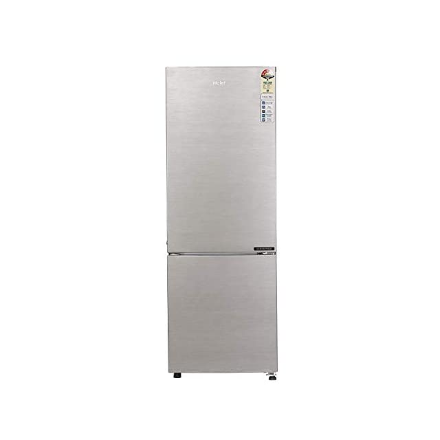 Haier 256 L 3 Star Inverter Frost-Free Double Door Refrigerator (HEB-25TDS-E, Dazzle Steel, Convertible)