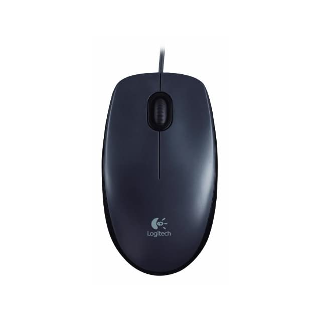 Logitech M90 Wired USB Mouse (Black)