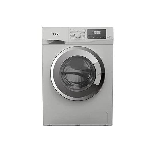TCL 8 Kg Fully-Automatic Front Loading Washing Machine (TWF80-G123061A03S, Silver)