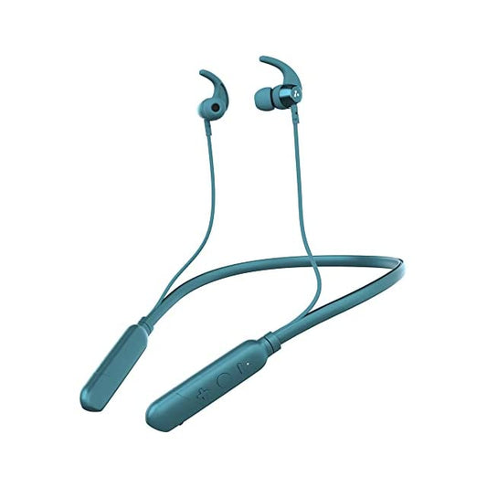 Ambrane BassBand Ignite Wireless Earphones with 18 Hours Playtime, 10 Hrs Playtime in 10 mins Charge, 65ms Gaming Latency, BoostedBass™ Sound, 10mm Drivers, Voice Assistance, IPX4 (Blue)