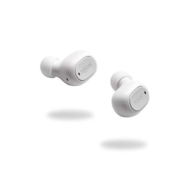 Boompods Boombuds GO Truly Wireless Bluetooth in Ear Earbuds with Mic (White)