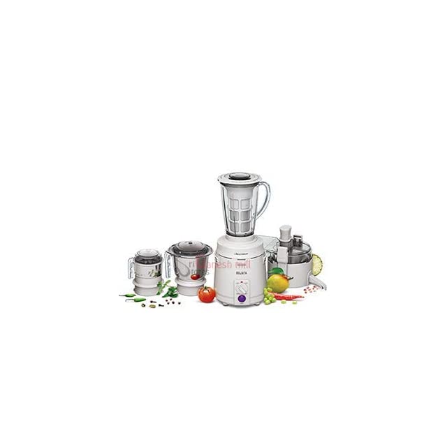 Sujata Multimix Complete Kitchen Aid with Juicer/Chutney Mixer, Grinder and Coconut Milk Extractor (white)