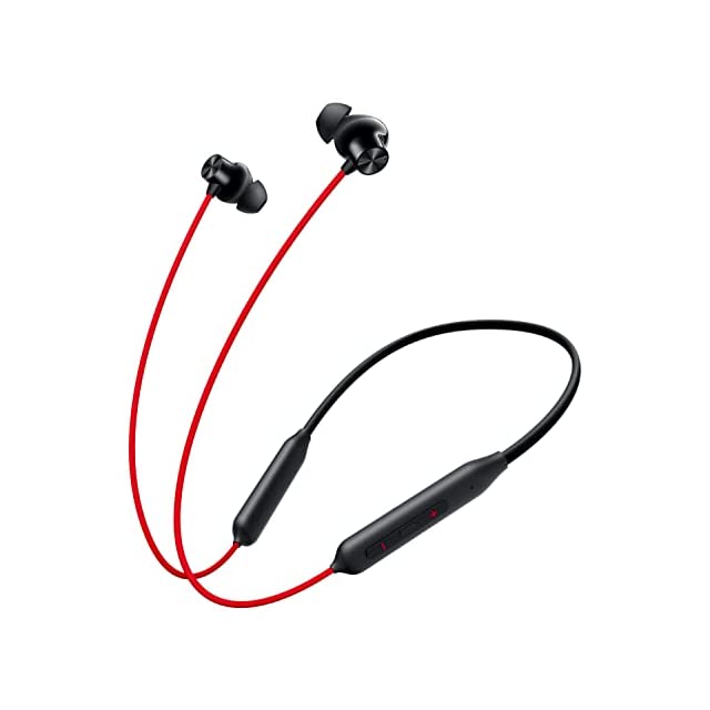 OnePlus Bullets Z2 Bluetooth Wireless in Ear Earphones with Mic, Bombastic Bass - 12.4 mm Drivers, 10 Mins Charge - 20 Hrs Music, 30 Hrs Battery Life, IP55 Dust and Water Resistant (Acoustic Red)