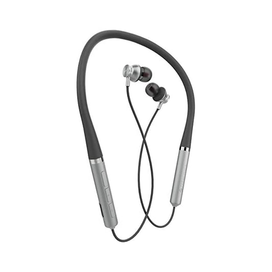 ZEBRONICS Zeb-Yoga 90 Pro Wireless Bluetooth in Ear Neckband Earphone 9 hrs Playback,Rapid Charge,Dual Pairing,Magnetic earpiece,Splash Proof,Type C Charging with Mic (Grey)