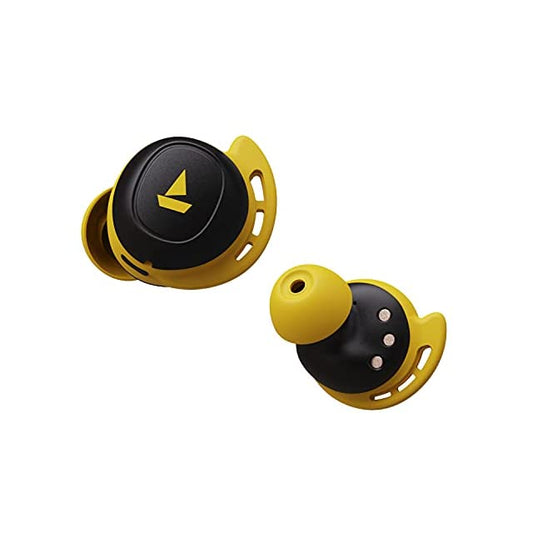 boAt Airdopes 441 Bluetooth Truly Wireless in Ear Earbuds with Mic with Upto 30 Hours Playback, Signature Sound Iwp Technology, Ipx7 V5.0 Type-C Interface Capacitive Touch Controls(Bumblebee Yellow)