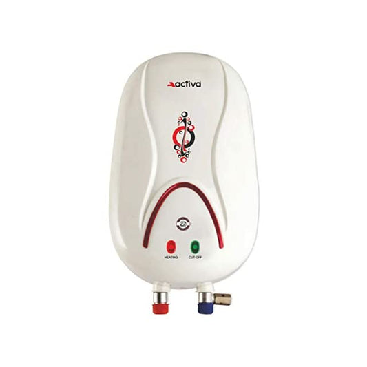 ACTIVA 3 KVA Instant 1 LTR. Anti Rust Coated Tank Geyser with Full ABS Body, 5 Year Warranty HOTMAK (Ivory)
