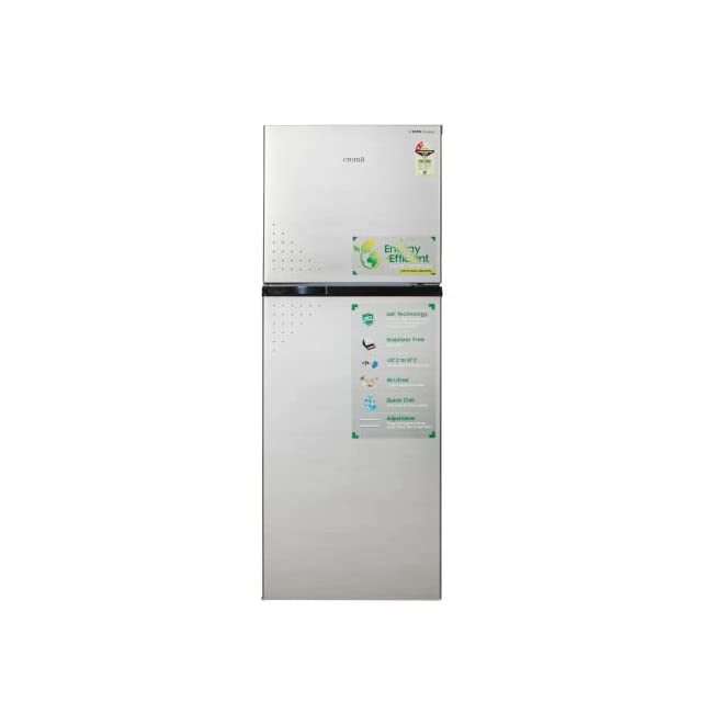 Croma 270 L 2 Star Inverter Frost Free Double Door Refrigerator with Large Vegetable Basket(Stabilizer free, CRLR272FFC259601, Shining Silver) 2022 Model