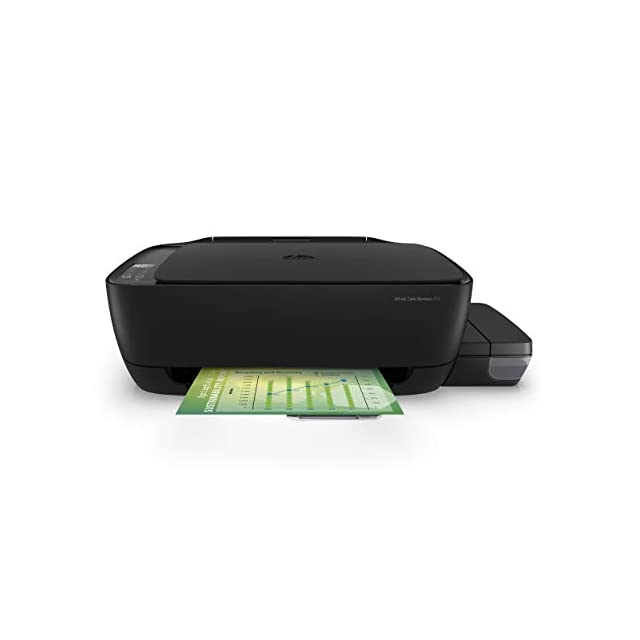 HP Ink Tank 415 WiFi Colour Printer, High Capacity Tank 6000 Black and 8000 Colour,Low Cost per Page (10p for B/W and 20p for Colour), Borderless Print