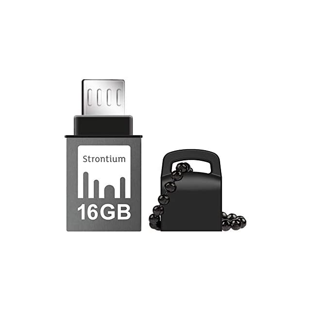 Strontium Nitro SR16GBBOTG2Z 16GB USB OTG Pen Drive (Black)