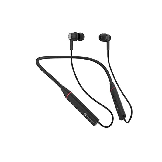 Portronics Harmonics 400 Bluetooth Wireless Sports Headset with 12Hrs Playtime, Type-C Charging Port, Magnetic Latch, Voice Assistant(Black)