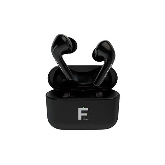 Aiwa At-80Xfanc Bluetooth Truly Wireless in Ear Earbuds with Active Noise Cancellation with Mic (At-X80Fanc, Black)