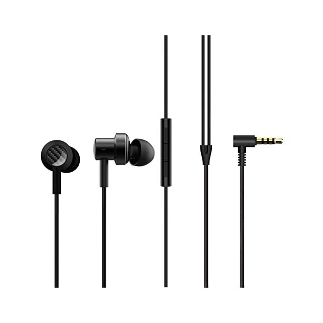 MI Dual Driver Wired in Ear Earphones with Mic (Black)