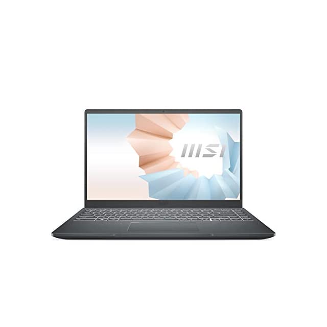 MSI Modern 14, Intel i3-10110U, 14" FHD IPS-Level 60Hz Panel Laptop (8GB/256GB NVMe SSD/Windows 10 Home/Intel UHD Graphics/Carbon Grey/1.3Kg), B10MW-658IN