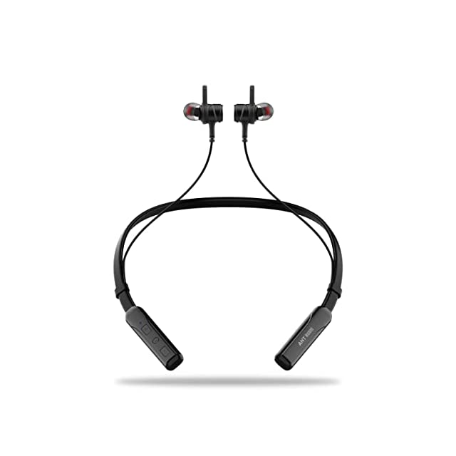 Ant Audio H56 Pro Bluetooth Wireless Neckband in Ear Earphones with Mic (Active Black)