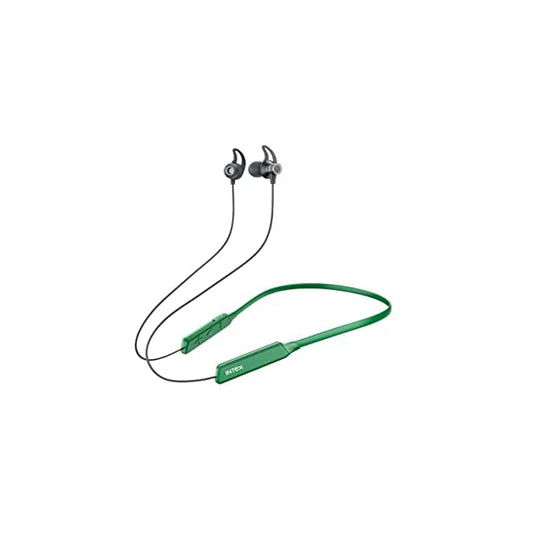 Intex Musique Trend Bluetooth in Ear Wireless Neckband with Mic (Amber Green)