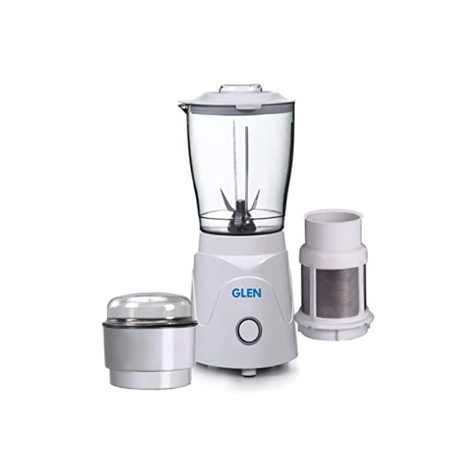 Glen SA4045NBG Mini Blender Plus Grinder , 350W, 1 jar (White)