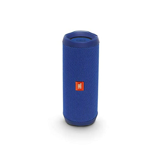 JBL Flip 4, Wireless Portable Bluetooth Speaker with Mic, JBL Signature Sound with Bass Radiator, Vibrant Colors with Rugged Fabric Design, JBL Connect+, IPX7 Waterproof & AUX (Blue)