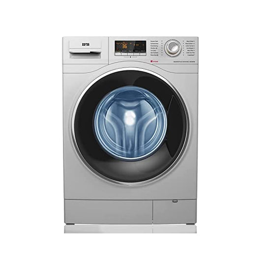 IFB 8 Kg 5 Star Fully-Automatic Front Loading Washing Machine with Power Steam (Senator plus SXS 8014, Silver, 4 Year Warranty, 4D wash Technology, Steam Wash)