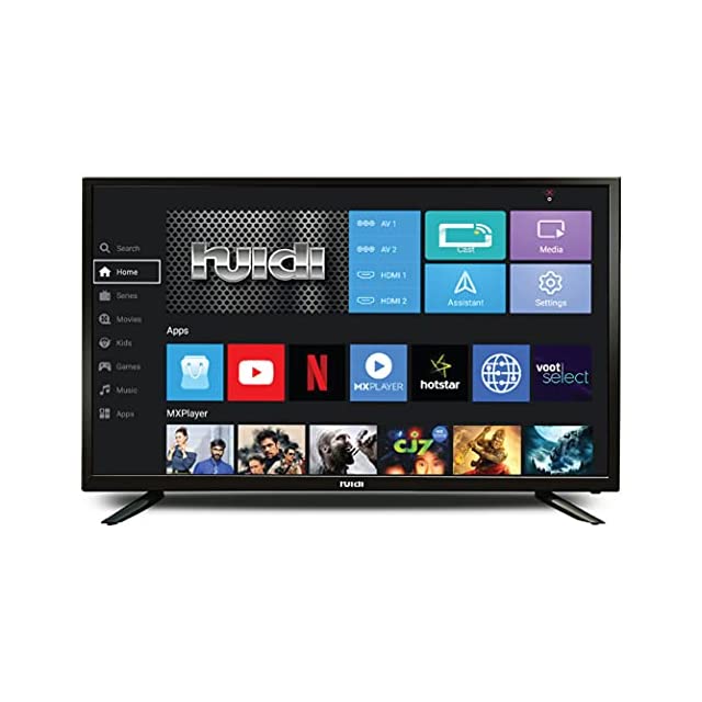 Huidi 98 cm (40 Inches) HD Ready Smart LED TV HD42D1M18 (Black) (2021 Model)
