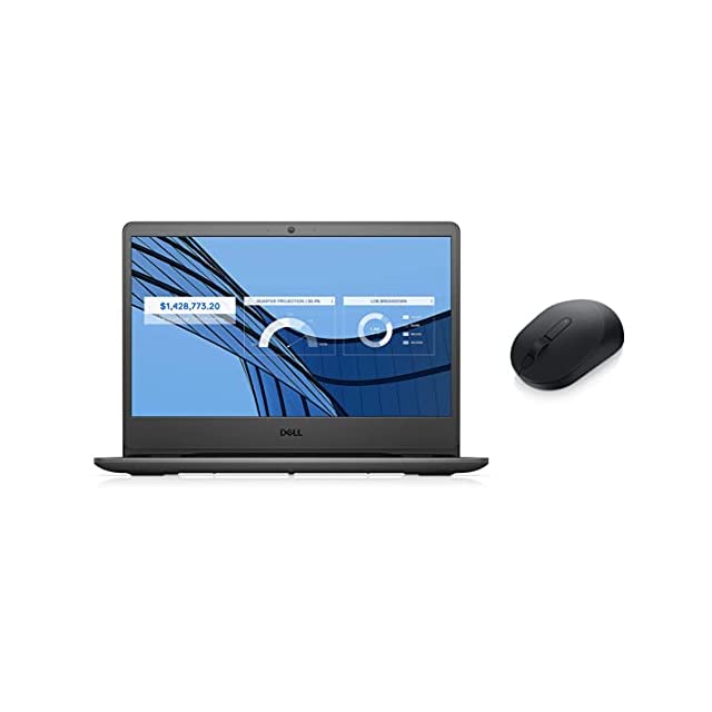 Dell Vostro 3401 14" FHD Display 11th Gen i3-1115G4/8GB/1TB HDD/Integrated Graphics/Win 10+MSO/Accent Black + Dell W/L Mouse MS3320W Black, 2.4 GHz RF W/L or BT 5.0, 1600 dpi, 3 Buttons, Multi-OS