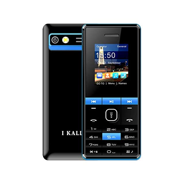 I KALL K48 Dual Sim Keypad Mobile (1.8 Inch, Camera) (Black Blue)