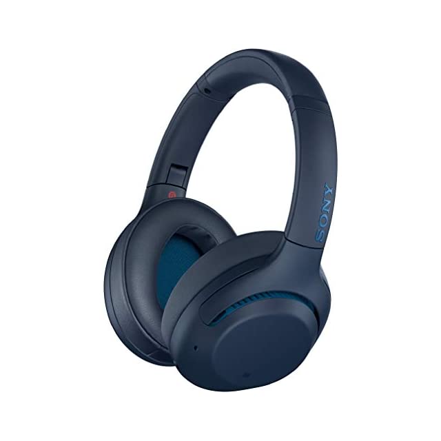 Sony WH-XB900N Bluetooth Wireless Over Ear Headphones with Mic (Blue)