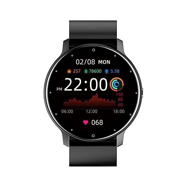 STYX KORE Smartwatch Big 1.3 Full Rounded Touch Screen Silicon straps PPG Heart Rate Sensor Unique Rolling Menu 15 Days Standby Time ::Games In Built::Call Notification with Reject ::Notifications Alerts