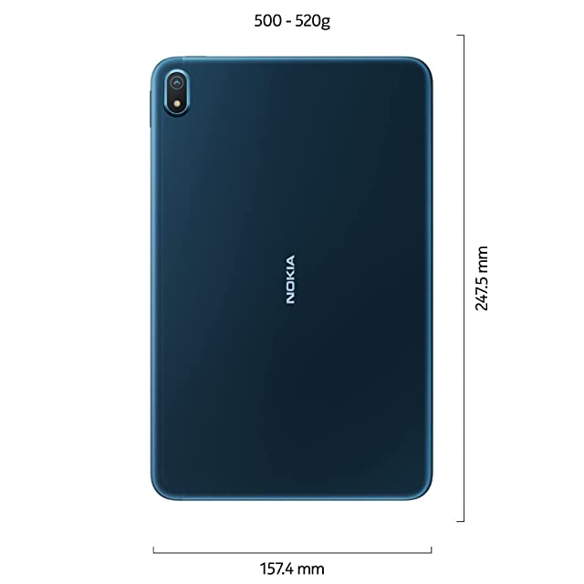 Nokia T20 1200 x 2000, LCD 8200mAh Battery, 3GB Ram Bluetooth, Wi-Fi 10.36 inches 2K Screen with Low Blue Light, Wi-Fi (Blue)