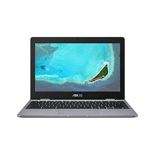 ASUS Chromebook Intel Celeron Dual Core 11.6 inches Thin and Light Laptop (4 GB/32 GB EMMC Storage/Chrome OS) C223NA-GJ0074 (Grey, 1 Kg)