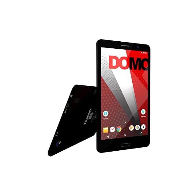 DOMO Slate SSM25 Tablet 8-Inch Display, 4G Calling Tablet PC, 2GB RAM, 32GB Inbuilt Storage with GPS, Bluetooth, OctaCore CPU, Dual SIM (Black)