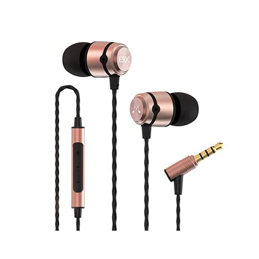 SoundMAGIC E50C Wired Headphone (Black and Gold)