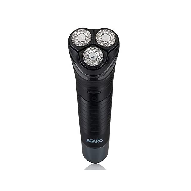 AGARO WD 751 Wet & Dry Electric Shaver with Pop-Up Trimmer, Rechargable (Black)