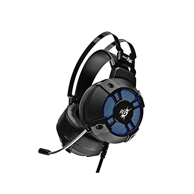Redgear Cosmo 7,1 Usb Gaming Wired Over Ear Headphones With Mic With Virtual Surround Sound,50Mm Driver, Rgb Leds & Remote Control(Black)