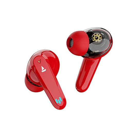boAt Airdopes 191G Bluetooth Truly Wireless in Ear Earbuds with Enx Tech Equipped with Mics, Beast Mode(Low Latency- 65Ms) for Gaming, 2X6Mm Dual Drivers, 30H Playtime, Ipx5, Iwp, (Raging Red)