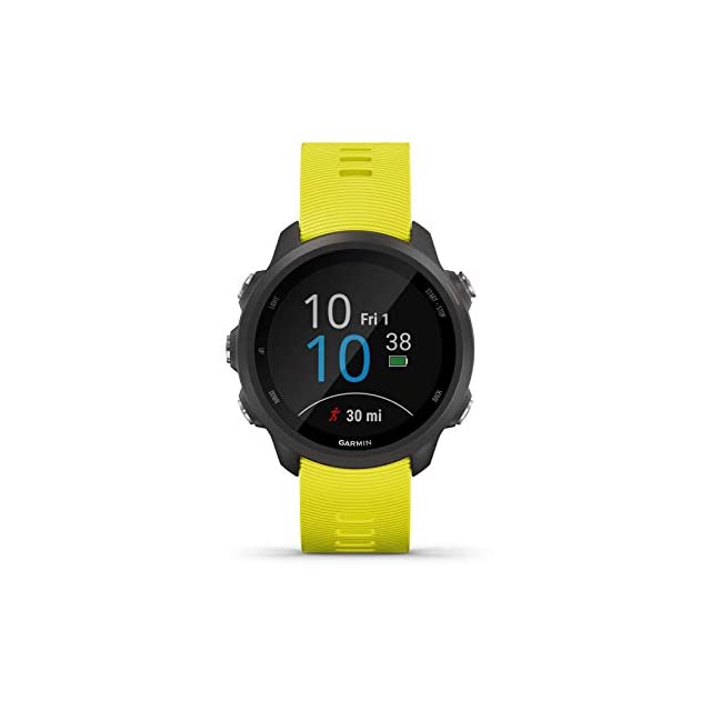 Garmin Forerunner 245, GPS Running Smartwatch with Advanced Dynamics, AMP Yellow (No-Cost EMI Available)
